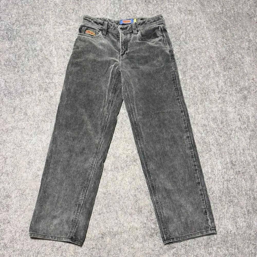 Empyre Loose Fit Grey Corduroy Skate Pants Baggy Y2K Skater Grunge Size 27